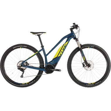 Mountain Bike eléctrica CUBE ACID HYBRID PRO 500 TRAPEZ 29" Mujer Azul/Amarillo 2019 0